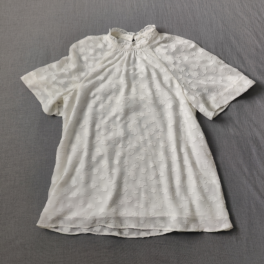 Feather Bone Anthropologie Blouse